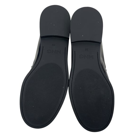 Mango Leather Slip On Loafer with Tassel Black Size 39/ 8.5 - Picture 9 of 12